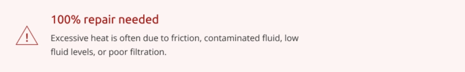 Lỗi báo của xi lanh thuỷ lực